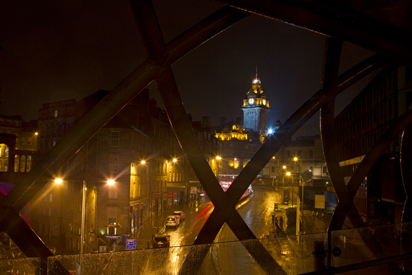 Rainy Edinburgh night